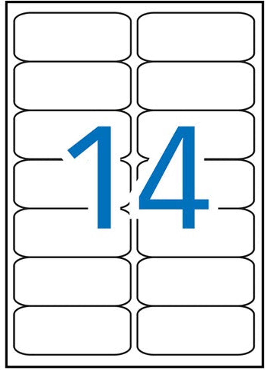 Apli laser A4 etiketten 99 | 1x38 | 1mm1400x
